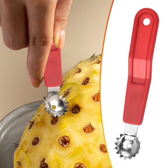 HonestMatter Tomato Corer Strawberry Huller Tool Stainless Steel Stem Remover for Fresh Fruits Salad Prep Kitchen Gadget Red