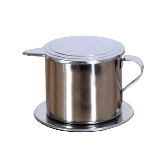 HonestMatter Vietnam Coffee Filter Pour Over Coffee Dripper Stainless Steel Coffee Maker Portable Brewer for Home Travel and Camping 1.7 Oz 1Pc