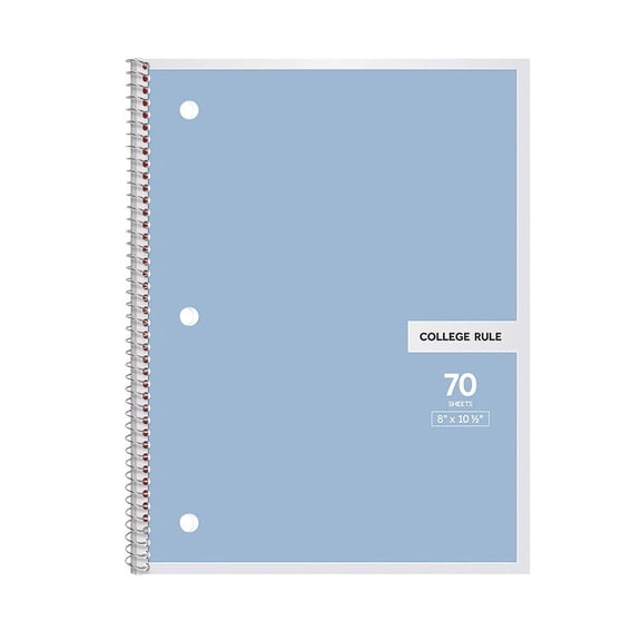HonestMatter notebook notebooks for work college ruled notebook smooth paper strong spiral binding for office notes meetings journaling and organization blue