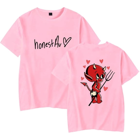 Honestav Merch T-shirts For Men And Women Fashion Round Neck Tops Long-sleeved Casual Tee,XS,Pink