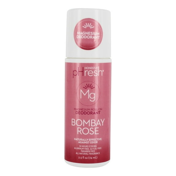 Honestly pHresh - Magnesium Roll-On Deodorant Bombay Rose - 2.5 fl. oz.