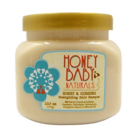 Honey Baby Naturals Honey And Ginseng Energizing Hair Masque, 10.5 Oz, 6 Pack