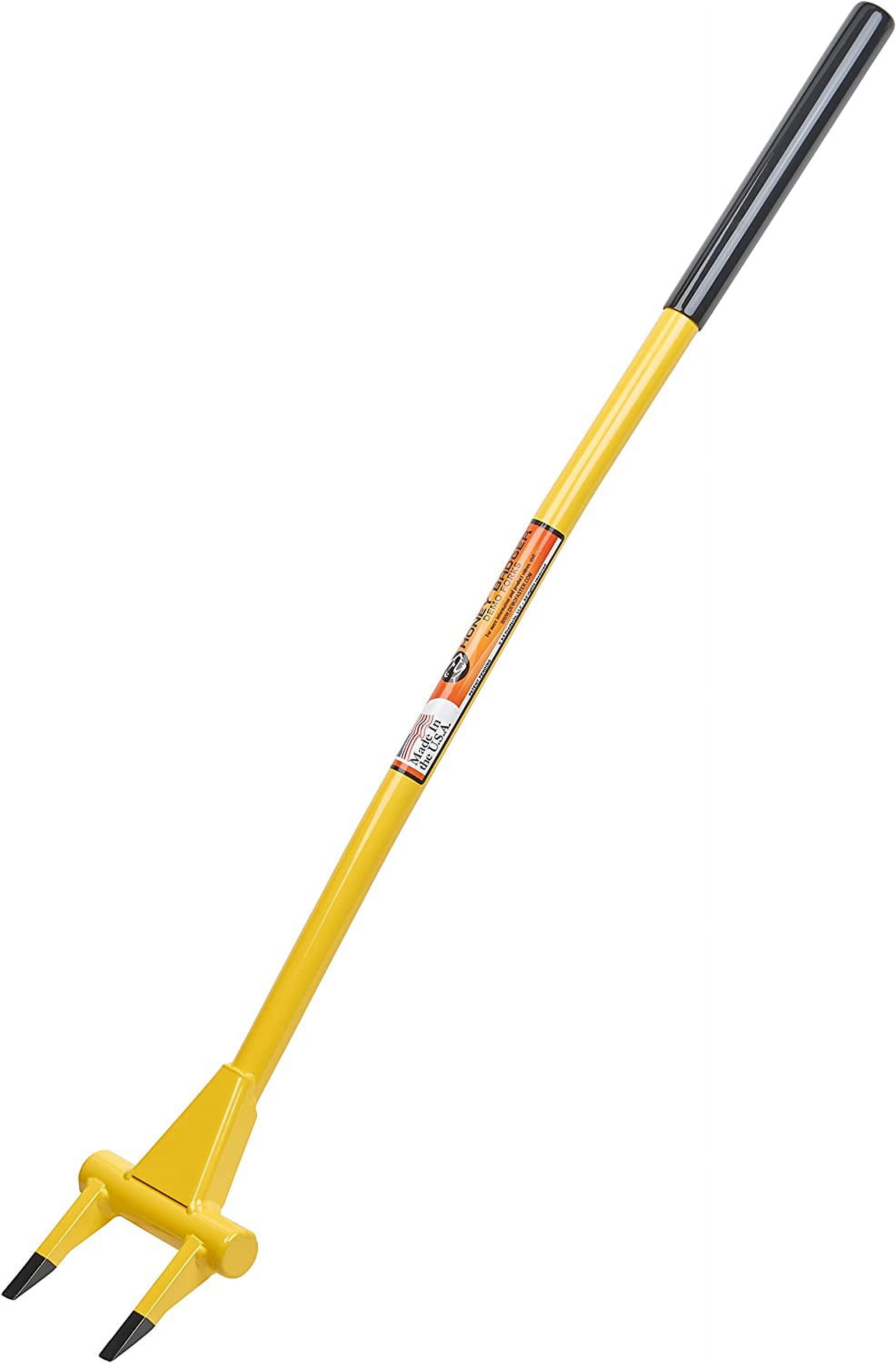 Honey Badger Demolition Fork, 40inch 2tine Wrecking Pry Bar