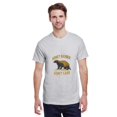 thumbnail image 1 of Honey Badger Don't Care Funny Sarcastic Animal Meme Unisex T-Shirt, for men & women, up to size 5XL, 1 of 3