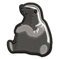 thumbnail image 1 of Honey Badger Moody Applique Multi-Color Embroidered Iron-On Patch - 2.5 Inch Small, 1 of 5