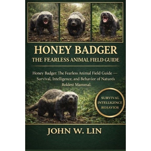 Honey Badger: THE FEARLESS ANIMAL FIELD GUIDE: Honey Badger: The Fearless Animal Field Guide - Survival, Intelligence, a, (Paperback)
