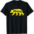 thumbnail image 1 of Honey Bear T-Shirt funny Silhouette Tee T-Shirt, 1 of 4