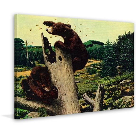 "Honey Bears" Painting Print on Wrapped Canvas