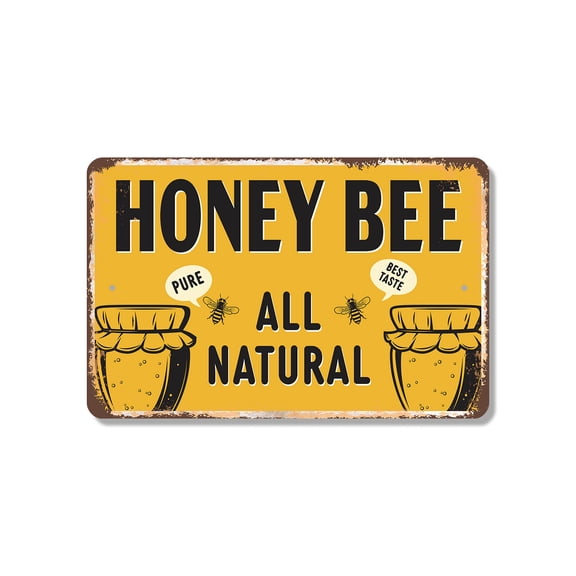 Honey Bee 11 Inch x 17 Inch Novelty Plastic Sign Please Do Not Disturb Pollinators At Work Durable Weatherproof Perfect for Gardens Yards Apiaries Fun Gift for Beekeepers Gardeners