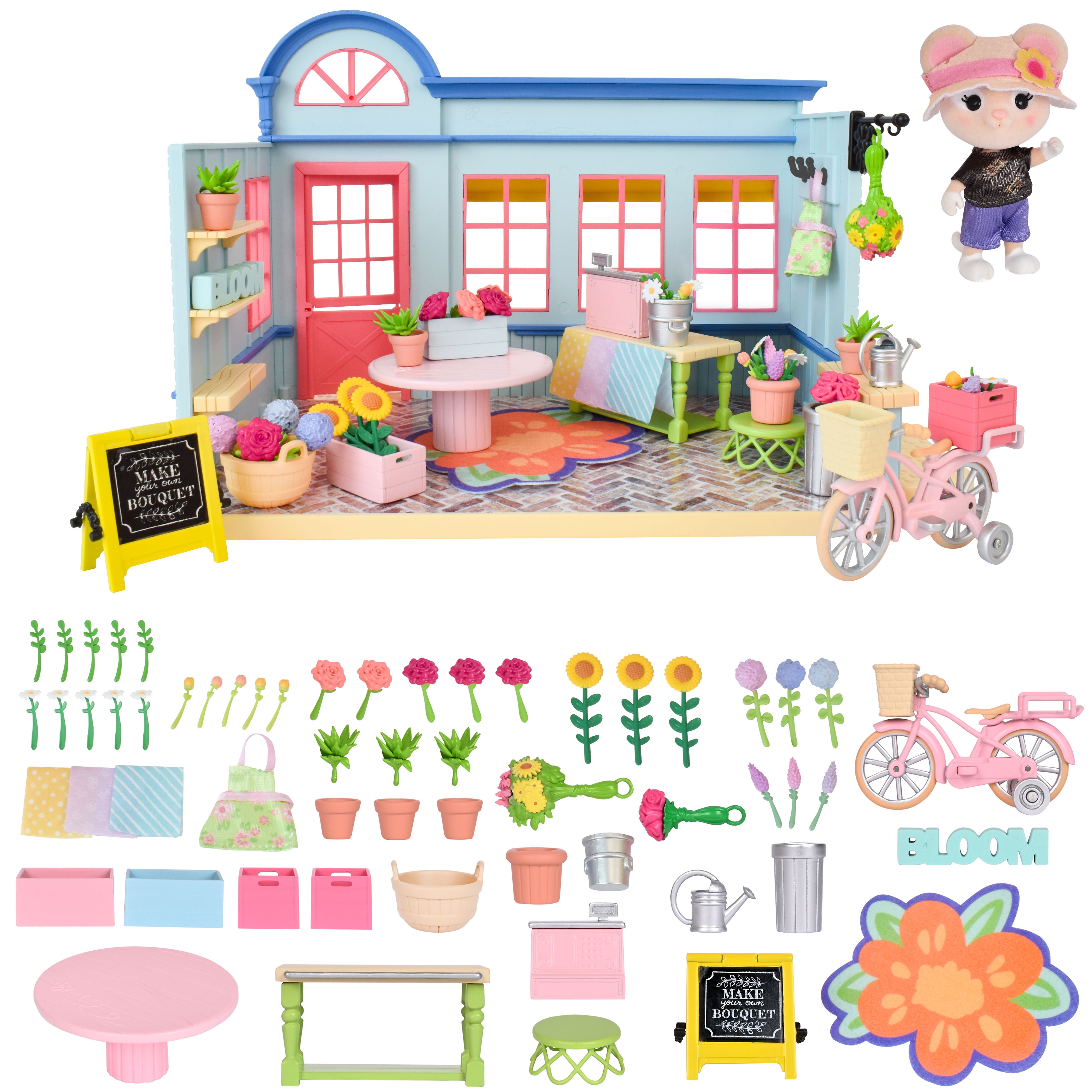 Honey Bee Acres In Bloom Flower Shop Dollhouse – 59 small