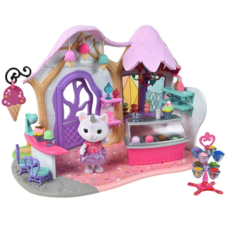 Honey Bee Acres Rainbow Ridge Collection Crystal s Ice Cream Shop Complete set with Miniature Doll Figure 36 Pieces Ages 3 and Up