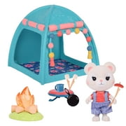 Honey Bee Acres Smores & More Camping Trip Dollhouse, Flocked Figure, 10 Pieces, Children Ages 3+