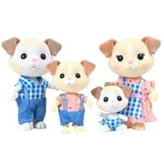 Honey Bee Acres The Barksters Dog Family, 4 Mini Doll Figures, Dollhouse Accessories, Children Ages 3+