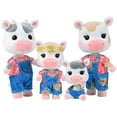 thumbnail interactive-video image 1 of Honey Bee Acres The Cloverberrys Cow Family, 4 Miniature Doll Figures, Ages 3 and Up, 1 of 8