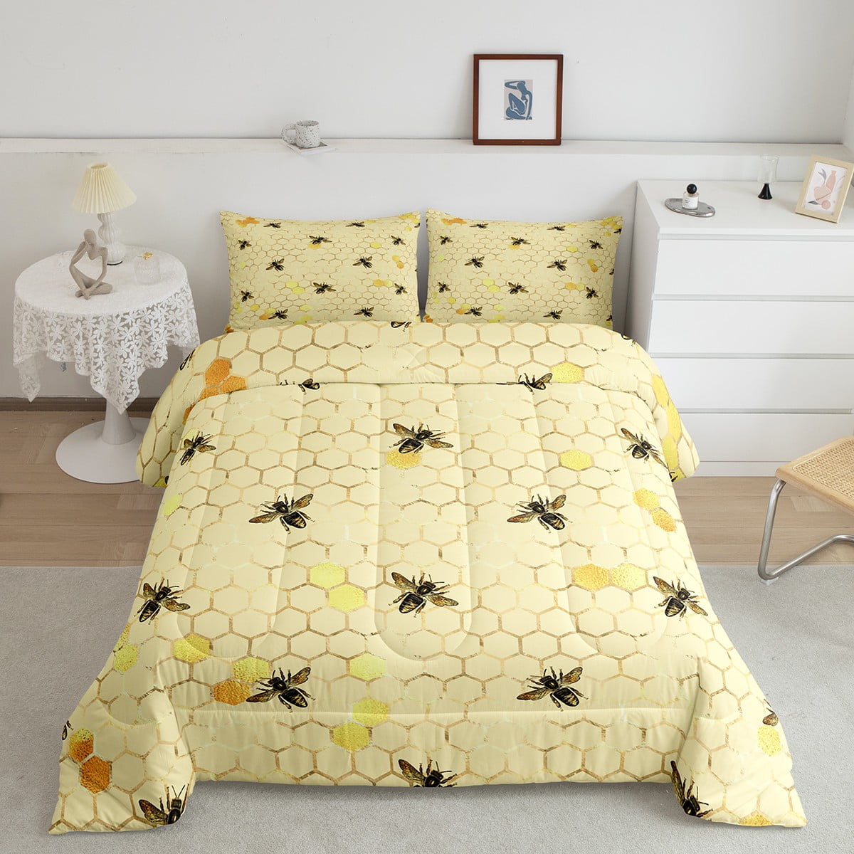 Girls top yellow bedding