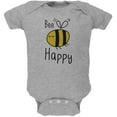 thumbnail image 1 of Honey Bee Bees Bee Happy Soft Baby One Piece Heather 12-18 M, 1 of 1