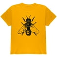 thumbnail image 1 of Honey Bee Bees Woodcut Youth T Shirt, 1 of 1