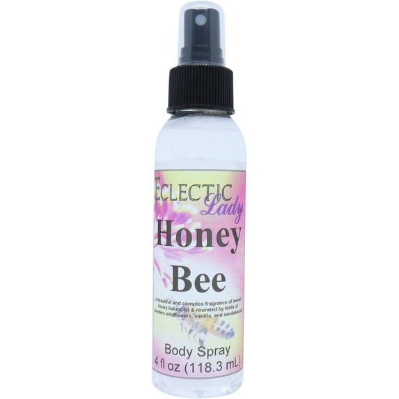 Honey Bee Body Spray, Eclectic Lady, Hydrating Mist, Unisex (Double Strength), 8 oz
