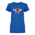 thumbnail image 1 of Honey Bee Colored Design Shaped T-Shirt Women -Image by Shutterstock, Female Medium, 1 of 2