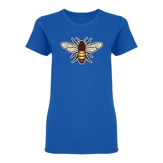 Honey Bee Colored Design Shaped T-Shirt Women -Image by Shutterstock, Female Medium