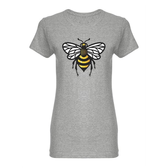 Honey Bee Colorful Design Shaped T-Shirt Women -Image by Shutterstock, Female Small