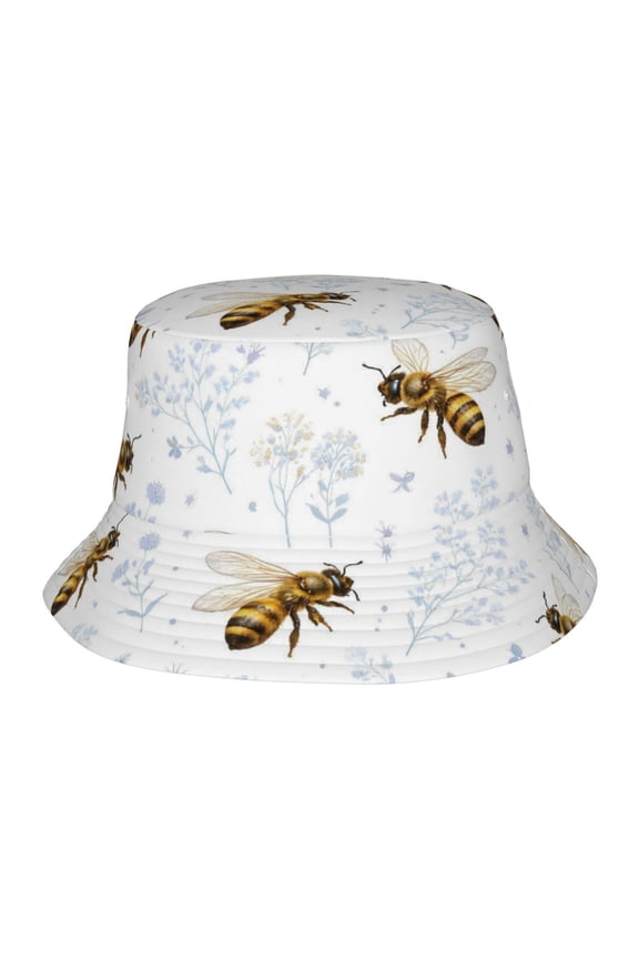 Honey Bee Fisherman's Hat Lightweight and Breathable Sun Hat Suitable for Both Men and Women