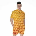 thumbnail image 1 of Honey Bee Hive Short Sleeve Men'S Rompers, Bee Honey Casual Summer Jumpsuits Outfit, 1 of 4