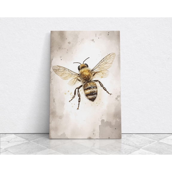 Honey Bee Insect Nature Wall Art Poster, Unframed Size 24x36