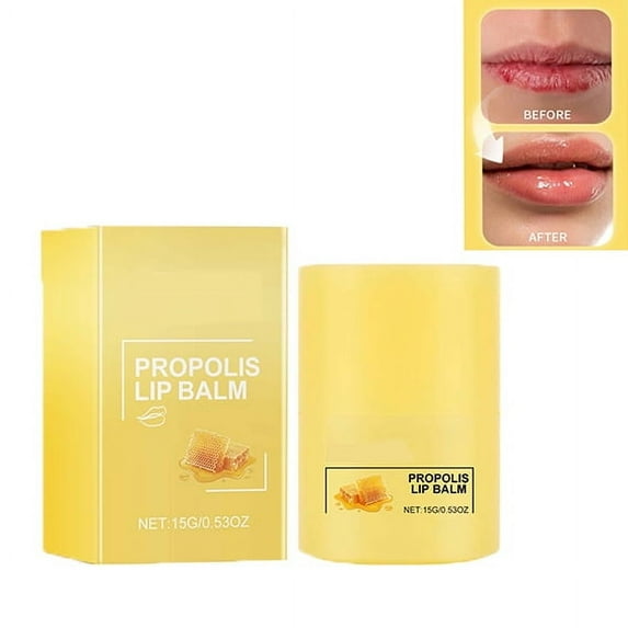 Honey Bee Lip - Propolis Lip Cerin, Hydrating Lip Balm & Mask, 12 Hours Long-lasting Moisture, Gentle Exfoliation