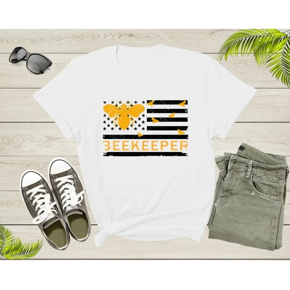 Honey Bee Lover Flag Gift for Beekeepers Bumblebee Birthday T-Shirt Save the Bees Shirt Honey Bee Shirt Beekeeper Shirt Bee Lover Shirt