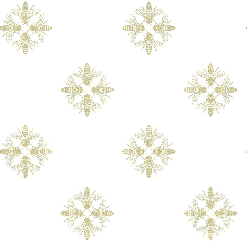 Honey Bee Peel and Stick Wallpaper