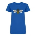 thumbnail image 1 of Honey Bee Sketch Graphic Shaped T-Shirt Women -Image by Shutterstock, Female Medium, 1 of 2