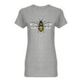thumbnail image 1 of Honey Bee Sketch Graphic Shaped T-Shirt Women -Image by Shutterstock, Female XX-Large, 1 of 2