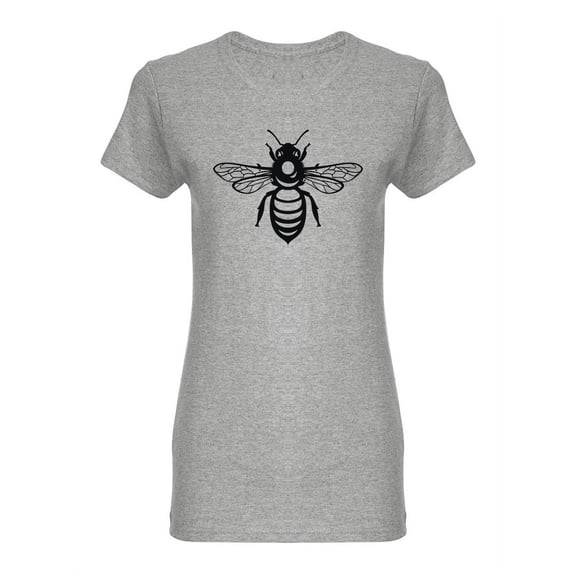 Honey Bee Sketch Shaped T-Shirt Women -Image by Shutterstock, Female Medium