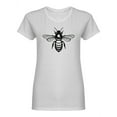 thumbnail image 1 of Honey Bee Sketch Shaped T-Shirt Women -Image by Shutterstock, Female x-Large, 1 of 2