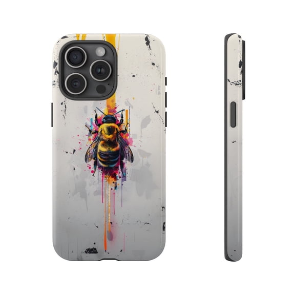 Honey Bee Spray Abstract Nature Inspired Artistic Pattern Case for iPhone 17 16 15 14 13 12 11 Pro Max A00188