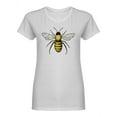 thumbnail image 1 of Honey Bee Vintage  Drawing Shaped T-Shirt Women -Image by Shutterstock, Female Medium, 1 of 2