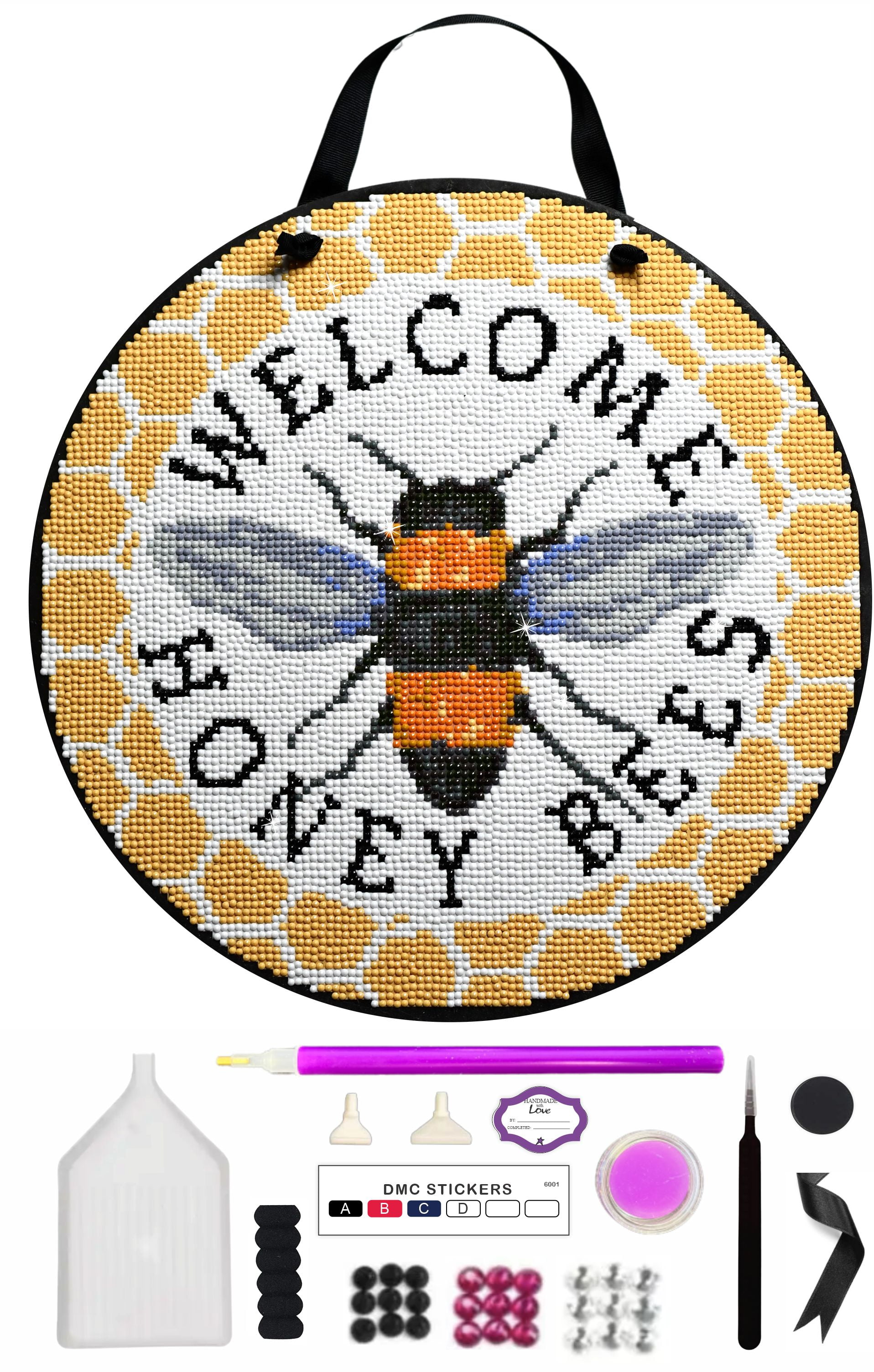 Honey Bee Welcome Diamond Painting Kit