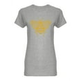 thumbnail image 1 of Honey Bee Yellow Outline Shaped T-Shirt Women -Image by Shutterstock, Female x-Large, 1 of 2
