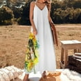 thumbnail image 1 of Honey Bee and YellowFlower Sleeveless Dress elegant guest wedding dress Cocktail of dresses Women's summer skirt, 1 of 6