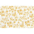 Honey Bees Pattern Bath Rugs Absorbent Non Slip Door Mats Soft Carpet