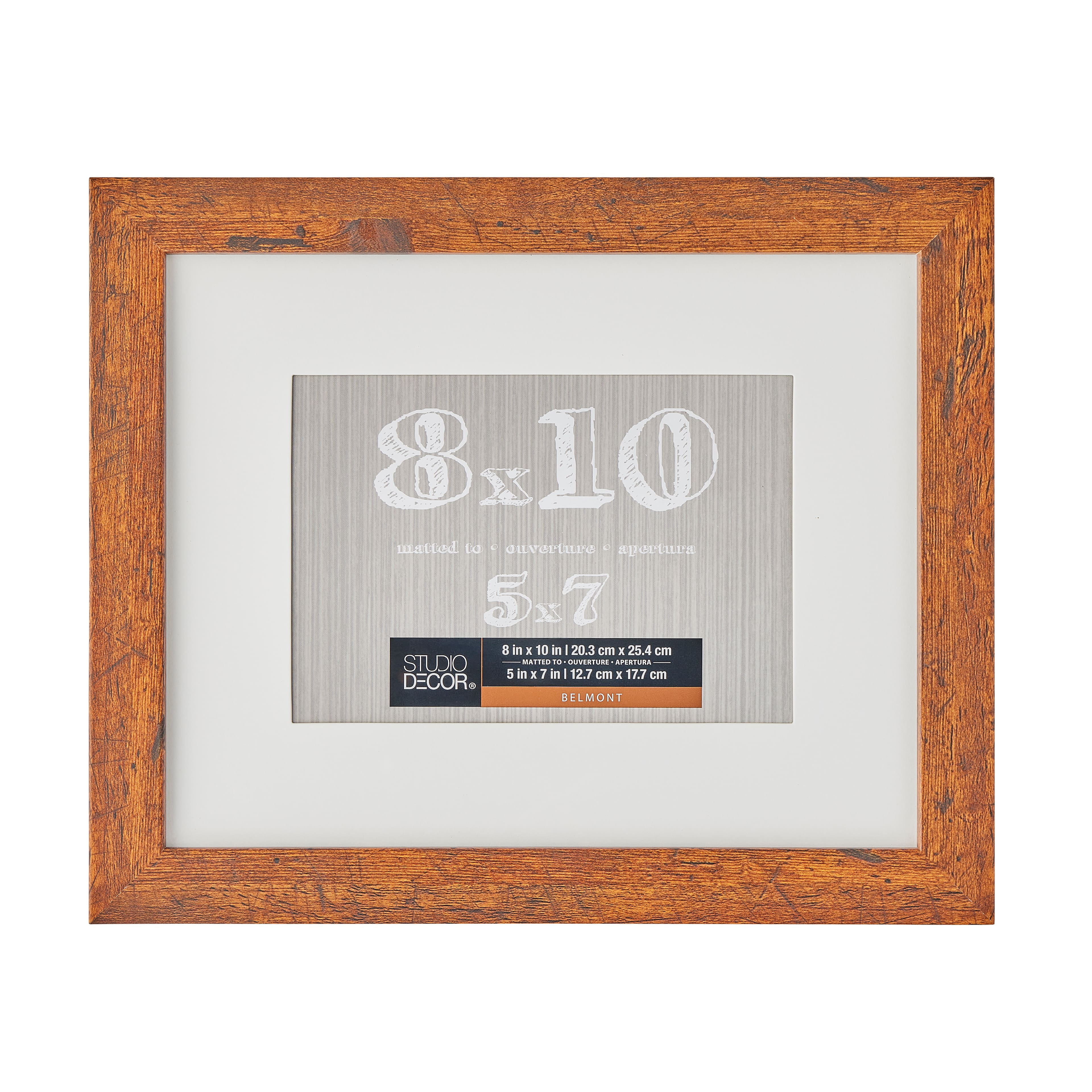 Honey Belmont Frame with Mat by Studio Décor®