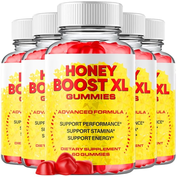 Honey Boost XL Gummies Advanced Formula All Natural Vitamin Supplement 300 Gummies