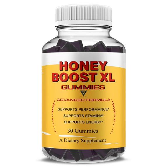 Honey Boost XL Gummies, Daily Max Performance Shilajit Supplement (30 Gummies)