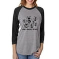 thumbnail image 1 of Honey Bunches of Nope Unisex 3/4 Sleeve Baseball Raglan Tee, 1 of 1