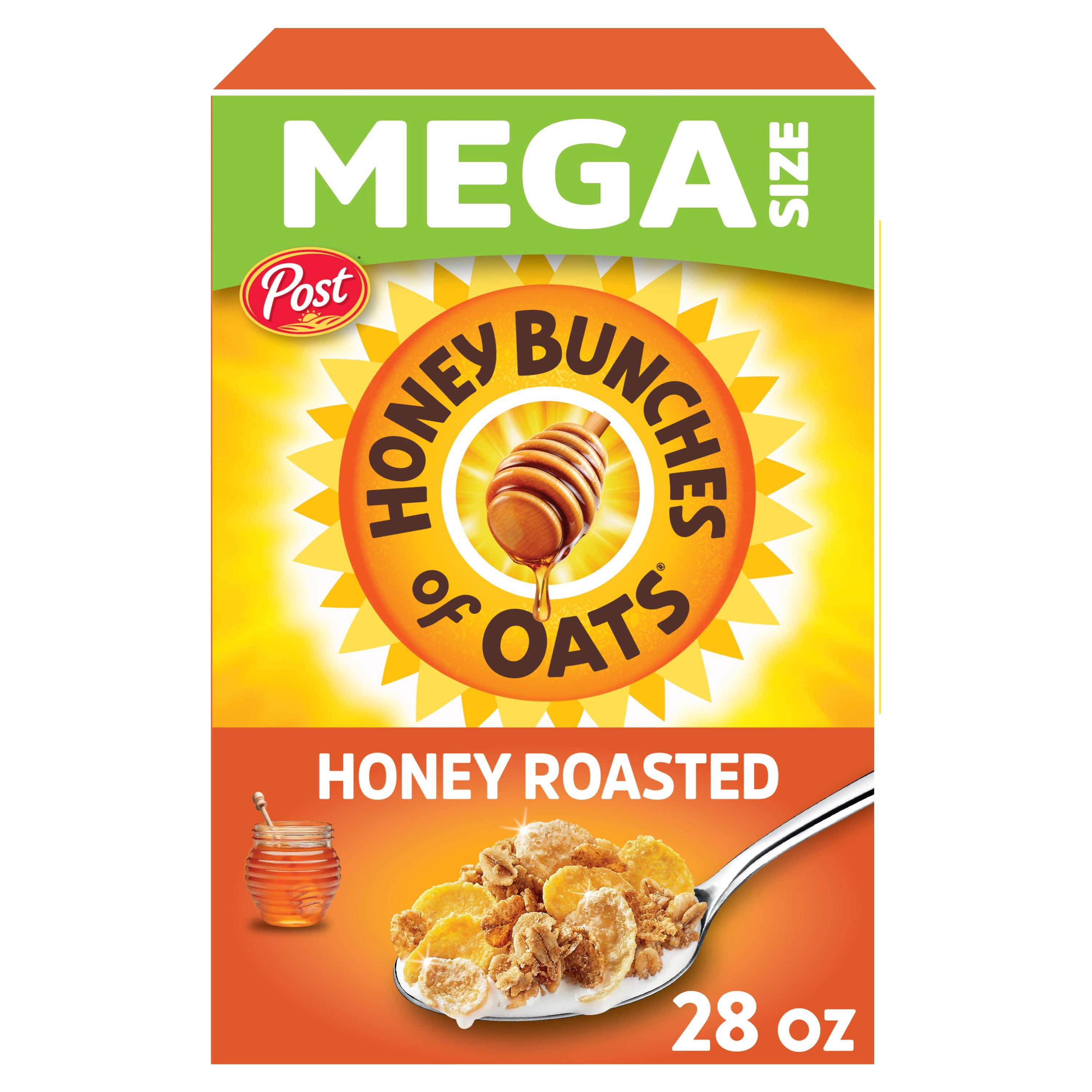 Honey Bunches of Oats Honey Roasted, Heart Healthy, Low Fat, made with