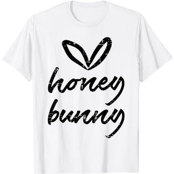 Honey Bunny Heart Cute Easter Couple Husband Wife Men Women T-Shirt