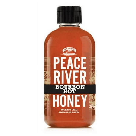 Honey Bunny Peace River Bourbon Hot Honey, 375g/13 oz., {Imported from Canada}