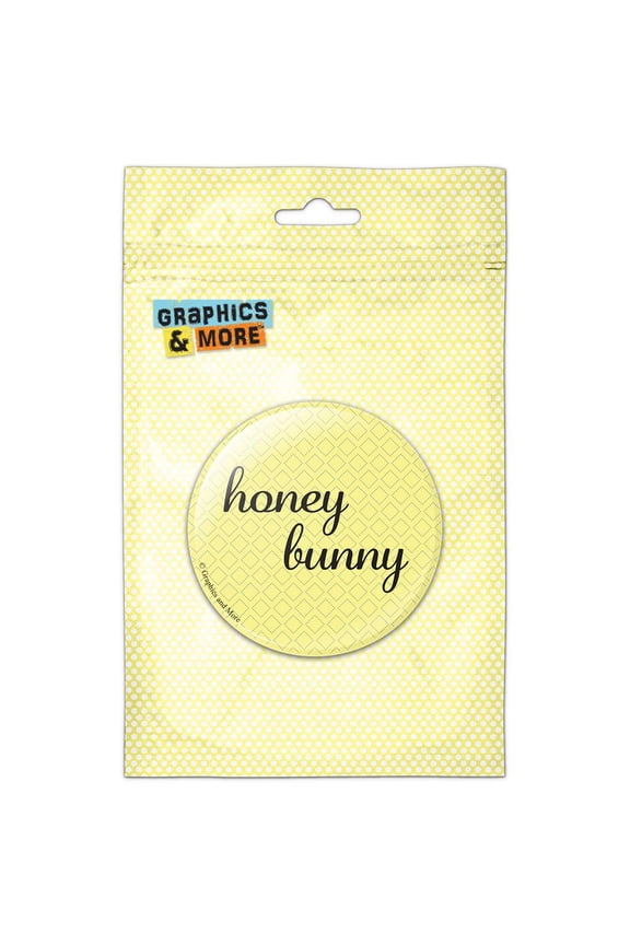 Honey Bunny Pinback Button Pin Badge