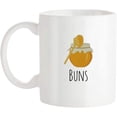 thumbnail image 1 of -Honey Buns Mug, Hand Crafted Mug, for Everyone, Love, Honey, Quirky Mug, 11 Oz Novelty Coffee Mug/Cup, White, 1 of 5